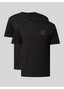 T-shirt z nadrukiem z logo model ‘Dimento’ ze sklepu Peek&Cloppenburg  w kategorii Podkoszulki męskie - zdjęcie 173555603