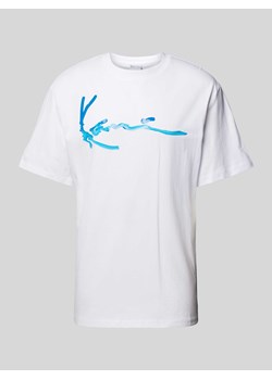 T-shirt z nadrukiem z logo model ‘Water’ ze sklepu Peek&Cloppenburg  w kategorii T-shirty męskie - zdjęcie 173555673