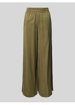 Spodnie materiałowe z szeroką nogawką i elastycznym pasem model ‘CEILING’ ze sklepu Peek&Cloppenburg  w kategorii Spodnie damskie - zdjęcie 173555750