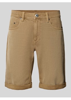 Szorty jeansowe o kroju slim fit ze szlufkami na pasek model ‘Mosa’ ze sklepu Peek&Cloppenburg  w kategorii Spodenki męskie - zdjęcie 173555771