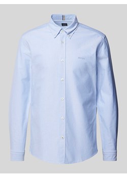 Koszula casualowa o kroju slim fit z wyhaftowanym logo ze sklepu Peek&Cloppenburg  w kategorii Koszule męskie - zdjęcie 173555791