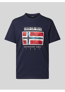 T-shirt z okrągłym dekoltem model 'BIG FLAG’ ze sklepu Peek&Cloppenburg  w kategorii T-shirty męskie - zdjęcie 173555792