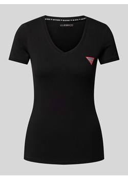 T-shirt z naszywką z logo ze sklepu Peek&Cloppenburg  w kategorii Bluzki damskie - zdjęcie 173555844