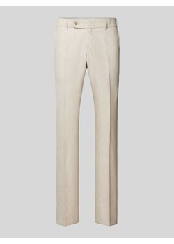 Spodnie do garnituru o kroju slim fit w kant ze sklepu Peek&Cloppenburg  w kategorii Spodnie męskie - zdjęcie 173555921
