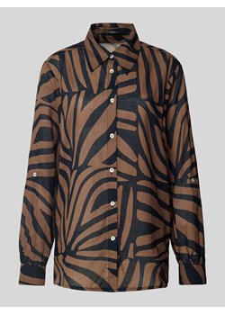 Bluzka koszulowa z listwą guzikową model ‘FUMINE’ ze sklepu Peek&Cloppenburg  w kategorii Koszule damskie - zdjęcie 173555972