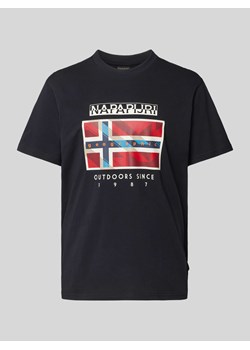 T-shirt z okrągłym dekoltem model 'BIG FLAG’ ze sklepu Peek&Cloppenburg  w kategorii T-shirty męskie - zdjęcie 173556024