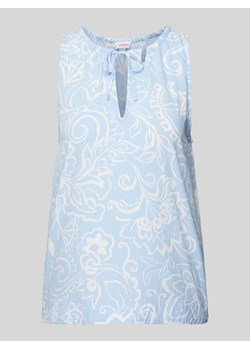 Bluzka z wiskozy z marszczeniem ze sklepu Peek&Cloppenburg  w kategorii Bluzki damskie - zdjęcie 173556153