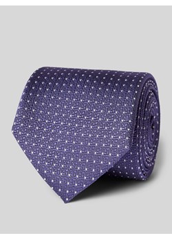 Krawat z detalem z logo ze sklepu Peek&Cloppenburg  w kategorii Krawaty - zdjęcie 173556184