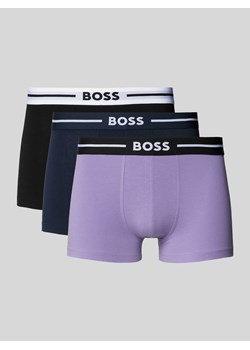 Obcisłe bokserki z elastycznym paskiem z logo w zestawie 3 szt. ze sklepu Peek&Cloppenburg  w kategorii Majtki męskie - zdjęcie 173556221