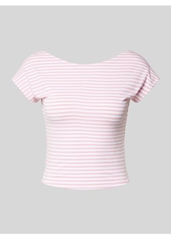 T-shirt z dekoltem w łódkę ze sklepu Peek&Cloppenburg  w kategorii Bluzki damskie - zdjęcie 173556252