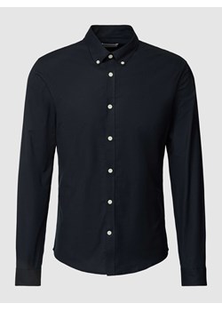 Koszula casualowa o kroju slim fit z kołnierzykiem typu button down model ‘Oxford’ ze sklepu Peek&Cloppenburg  w kategorii Koszule męskie - zdjęcie 173556322