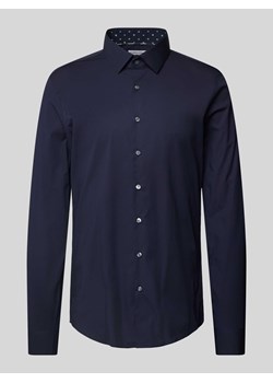 Koszula biznesowa o kroju slim fit z listwą guzikową model ‘Bari’ ze sklepu Peek&Cloppenburg  w kategorii Koszule męskie - zdjęcie 173556383