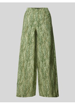 Spodnie materiałowe ze wzorem na całej powierzchni model ‘CEILING’ ze sklepu Peek&Cloppenburg  w kategorii Spodnie damskie - zdjęcie 173556504