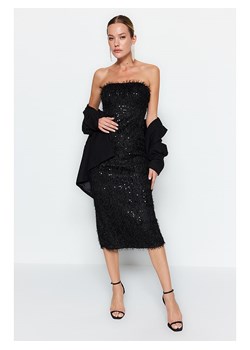 trendyol Sukienka cekinowa w kolorze czarnym ze sklepu Limango Polska w kategorii Sukienki - zdjęcie 173556973