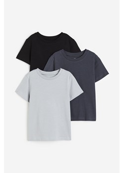 H & M - T-shirt 3-pak - Szary ze sklepu H&M w kategorii T-shirty chłopięce - zdjęcie 173557300