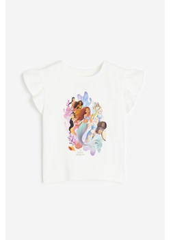 H & M - Dżersejowy top z nadrukiem - Biały ze sklepu H&M w kategorii Koszulki niemowlęce - zdjęcie 173557851