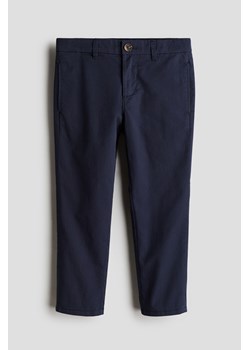 H & M - Spodnie chinos z diagonalu - Niebieski ze sklepu H&M w kategorii Spodnie chłopięce - zdjęcie 173557852