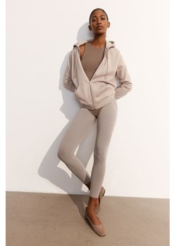 H & M - Bezszwowe legginsy - Brązowy ze sklepu H&M w kategorii Rajstopy - zdjęcie 173557863