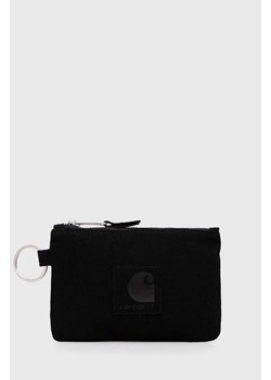 Carhartt WIP portfel Suede Zip Wallet kolor czarny I033644.89XX ze sklepu PRM w kategorii Portfele damskie - zdjęcie 173558064