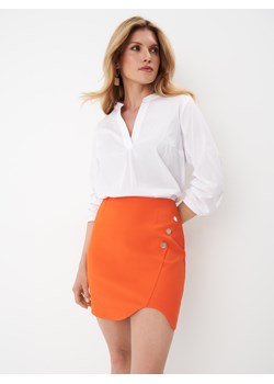 Mohito - Asymetryczna spódnica mini - pomarańczowy ze sklepu Mohito w kategorii Spódnice - zdjęcie 173558310