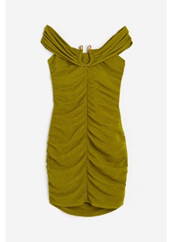 H & M - Sukienka z odkrytymi ramionami - Zielony ze sklepu H&M w kategorii Sukienki - zdjęcie 173558723
