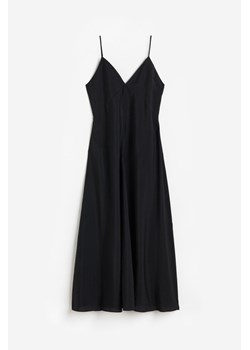 H & M - Trapezowa sukienka z domieszką modalu - Czarny ze sklepu H&M w kategorii Sukienki - zdjęcie 173559203
