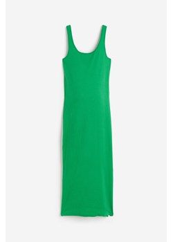 H & M - MAMA Prążkowana sukienka bez rękawów - Zielony ze sklepu H&M w kategorii Sukienki ciążowe - zdjęcie 173559213