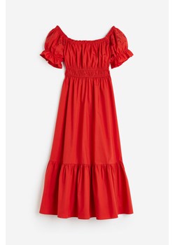 H & M - Sukienka z odkrytymi ramionami - Czerwony ze sklepu H&M w kategorii Sukienki - zdjęcie 173559243