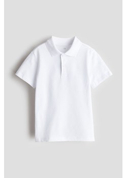 H & M - Top polo - Biały ze sklepu H&M w kategorii T-shirty chłopięce - zdjęcie 173559273