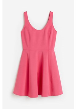 H & M - Sukienka mini z rozszerzanym dołem - Różowy ze sklepu H&M w kategorii Sukienki - zdjęcie 173559291