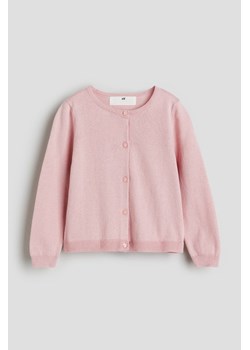 H & M - Bawełniany kardigan - Różowy ze sklepu H&M w kategorii Swetry dziewczęce - zdjęcie 173559301