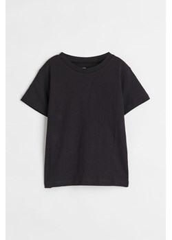 H & M - Bawełniany T-shirt - Czarny ze sklepu H&M w kategorii T-shirty chłopięce - zdjęcie 173559310
