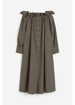 H & M - Sukienka z odkrytymi ramionami - Beżowy ze sklepu H&M w kategorii Sukienki - zdjęcie 173559320