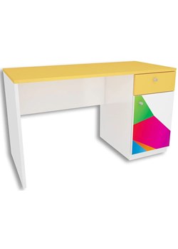 Białe biurko dla dziecka Elif 2X - 3 kolory ze sklepu Edinos.pl w kategorii Biurka dziecięce - zdjęcie 173559792