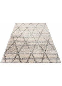 Nowoczesny kremowy dywan w długim włosiem - Undo 9X ze sklepu Edinos.pl w kategorii Dywany - zdjęcie 173559890
