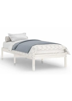 Pojedyncze białe sosnowe łóżko 90x200 cm - Vilmo 3X ze sklepu Edinos.pl w kategorii Łóżka i materace - zdjęcie 173560342