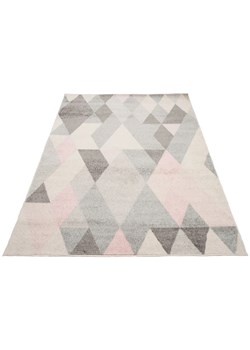 Szaro-różowy dywan pokojowy nowoczesny - Caso 6X ze sklepu Edinos.pl w kategorii Dywany - zdjęcie 173561093