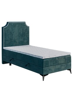 Pojedyncze łóżko boxspring 90x200 32 kolory M7-S14 ze sklepu Edinos.pl w kategorii Łóżka i materace - zdjęcie 173561900