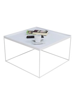 Biały stolik kawowy w stylu skandynawskim - Diros 4X ze sklepu Edinos.pl w kategorii Stoliki kawowe - zdjęcie 173562040