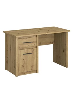 Biurko Z Szufladą I Zamykaną Szafką Kontenerkiem Dąb Artisan L6-B45 ze sklepu Edinos.pl w kategorii Biurka i sekretarzyki - zdjęcie 173562100