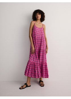 Reserved - Bawełniana sukienka w kwiaty - wielobarwny ze sklepu Reserved w kategorii Sukienki ciążowe - zdjęcie 173563951