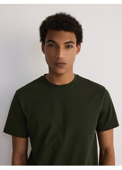 Reserved - T-shirt regular fit - zielony ze sklepu Reserved w kategorii T-shirty męskie - zdjęcie 173564064