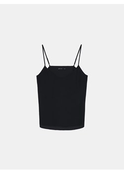 Mohito - Czarny top basic - czarny ze sklepu Mohito w kategorii Bluzki damskie - zdjęcie 173565052