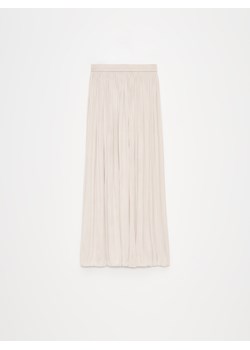 Mohito - Satynowa beżowa spódnica midi - beżowy ze sklepu Mohito w kategorii Spódnice - zdjęcie 173565181