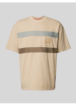 T-shirt z nadrukiem z logo model ‘Drace’ — HUGO x RB ze sklepu Peek&Cloppenburg  w kategorii T-shirty męskie - zdjęcie 173565813