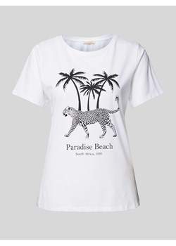 T-shirt z nadrukowanym motywem ze sklepu Peek&Cloppenburg  w kategorii Bluzki damskie - zdjęcie 173565832