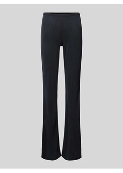Spodnie materiałowe o rozkloszowanym kroju z elastycznym pasem model ‘Bea’ ze sklepu Peek&Cloppenburg  w kategorii Spodnie damskie - zdjęcie 173565834