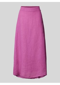 Spódnica lniana z elastycznym pasem ze sklepu Peek&Cloppenburg  w kategorii Spódnice - zdjęcie 173565901