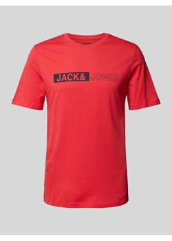 T-shirt z nadrukiem z logo model ‘NEO’ ze sklepu Peek&Cloppenburg  w kategorii T-shirty męskie - zdjęcie 173566040