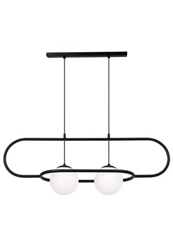 Czarna elegancka lampa wisząca nad stół - S821-Irma ze sklepu Edinos.pl w kategorii Lampy wiszące - zdjęcie 173567470